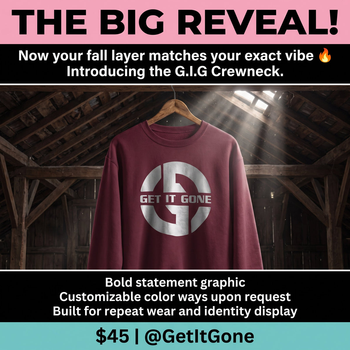 OG Get it Gone Crewneck Sweatshirts