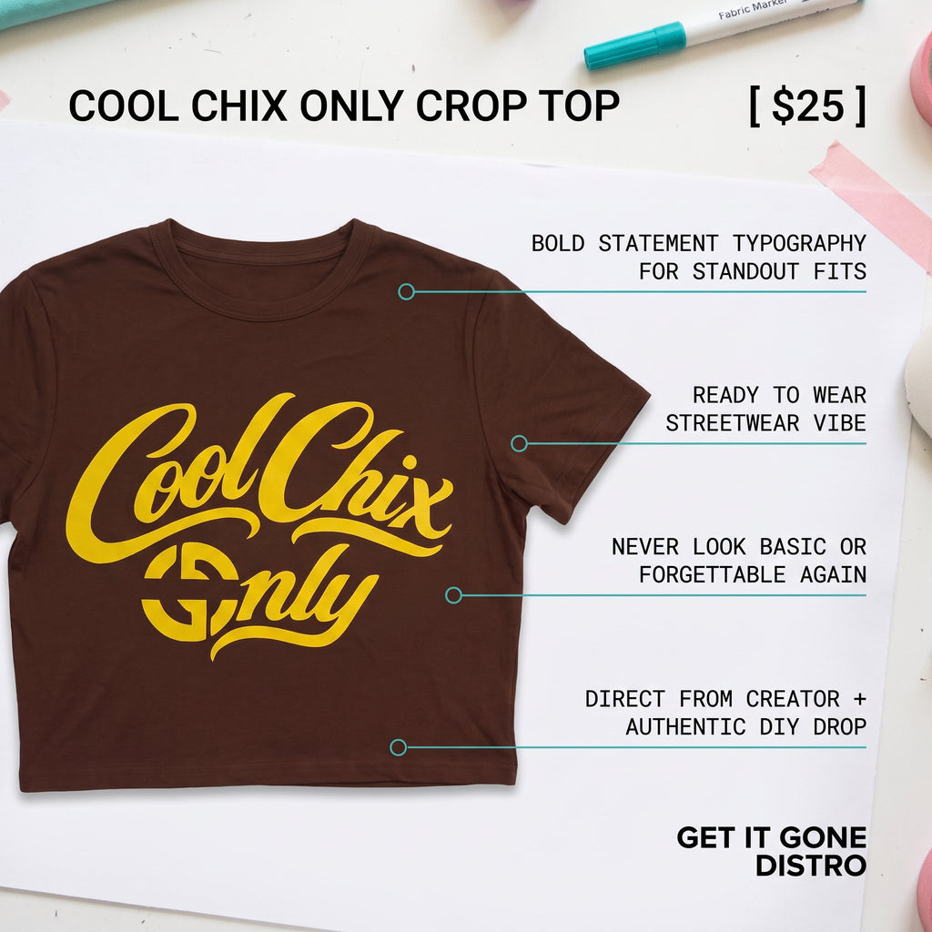 Cool Chix Only crop tops